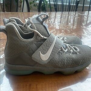 NIKE LeBron 14 MAG Gray High-Top Sneakers Under ARMOUR